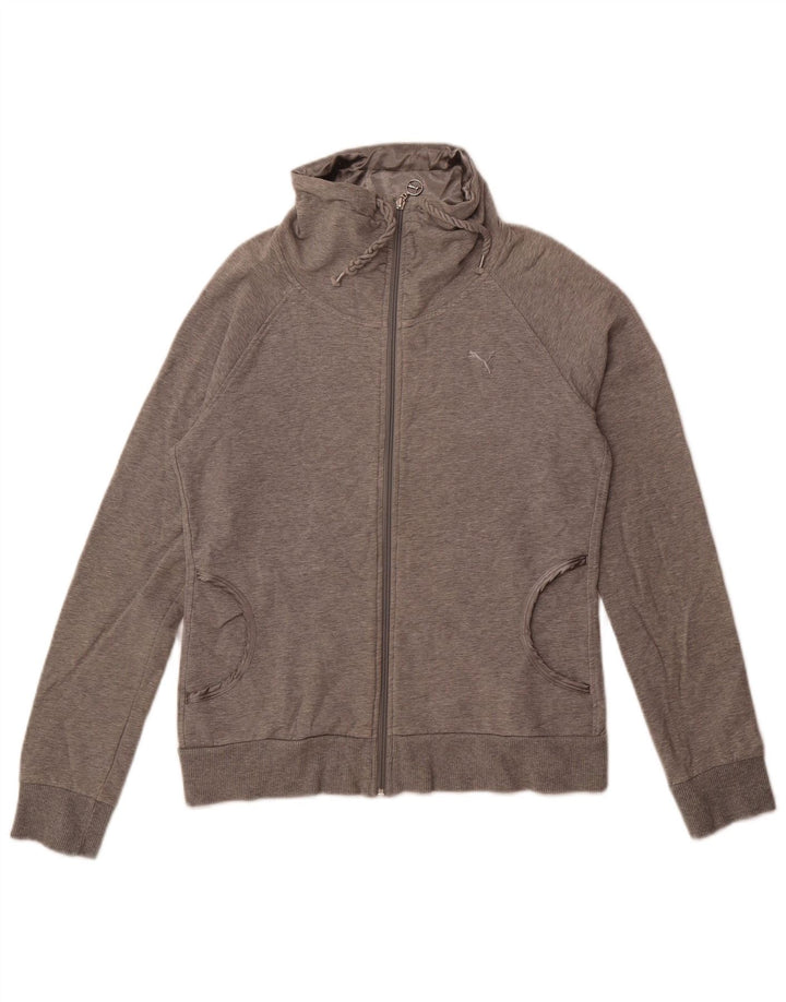 Damska kurtka dresowa Puma UK 14, duża, szara bawełna