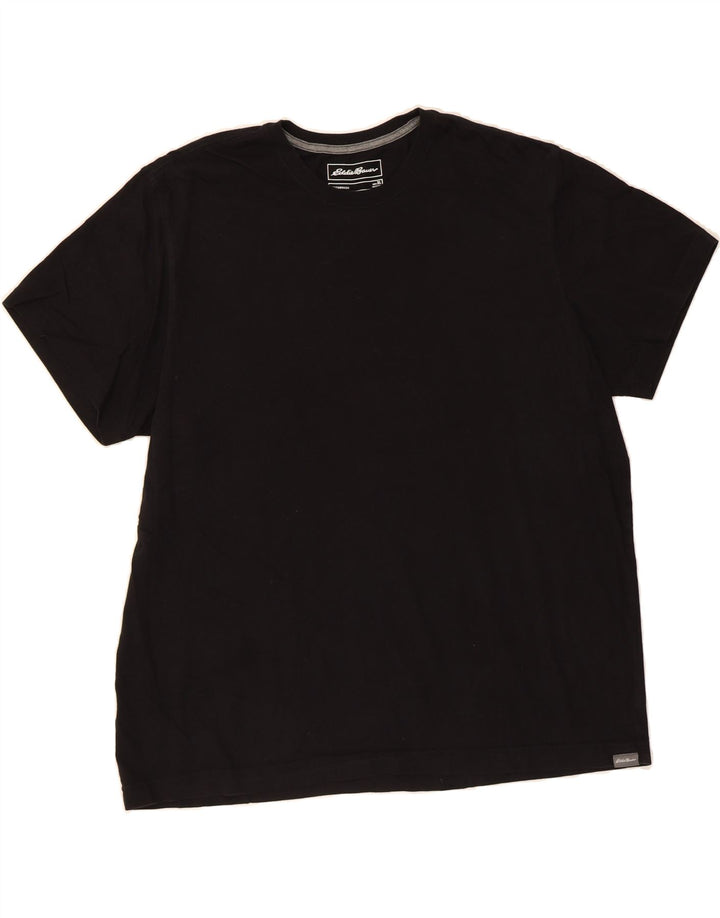EDDIE BAUER Mens T-Shirt Top XL Black Cotton Vintage Eddie Bauer and Second-Hand Eddie Bauer from Messina Hembry 