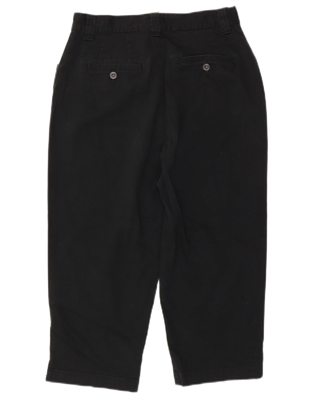 Damskie zwężane spodnie capri z wysokim stanem LEE US 6 Medium W30 L20 czarne