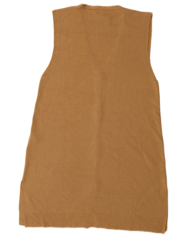 Damski sweter rozpinany Massimo Dutti z długim rękawem, bez rękawów, UK 10, mały beż