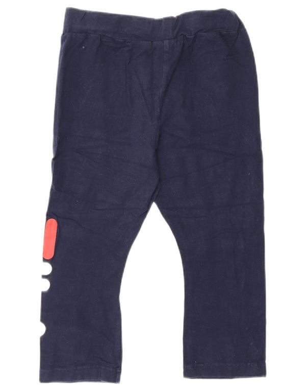 Damskie legginsy FILA Capri z grafiką UK 4 XS, granatowe, bawełniane