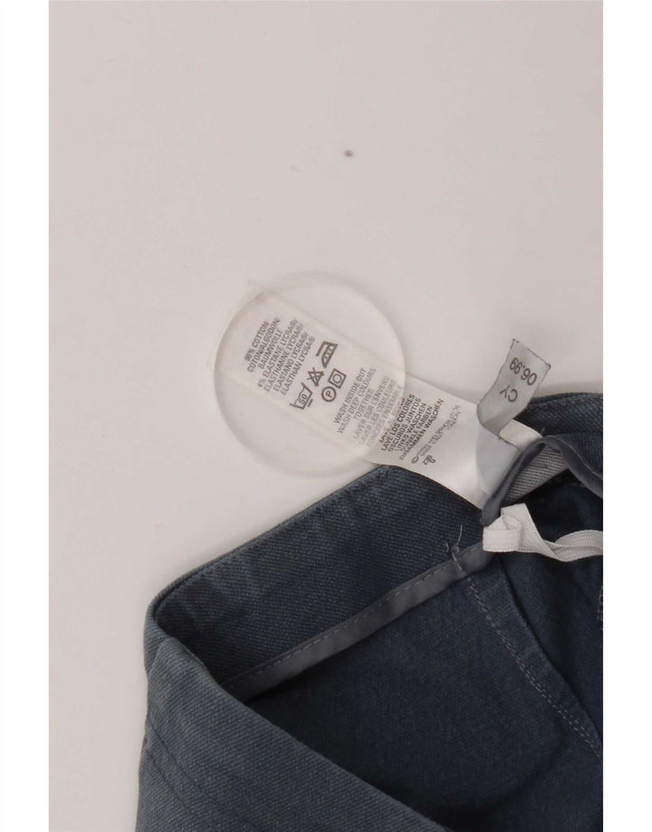 Marks & Spencer Proste, krótkie spodnie damskie UK 14 Medium W28 L25 Niebieskie