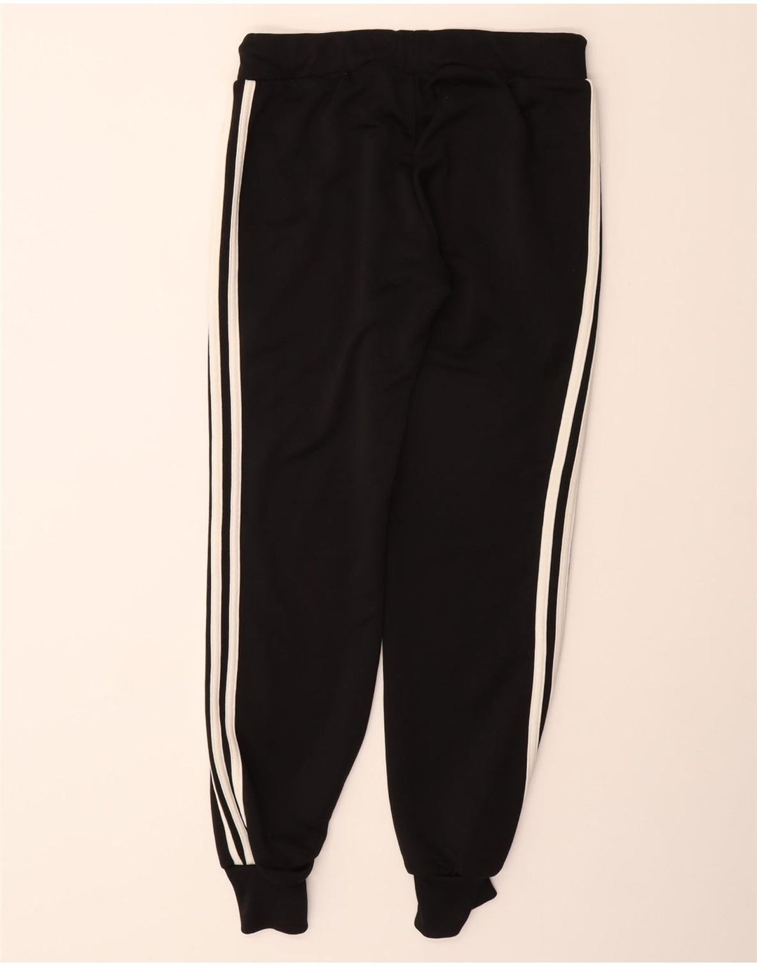 ADIDAS Womens Tracksuit Trousers Joggers UK 12 Medium  Black Polyester