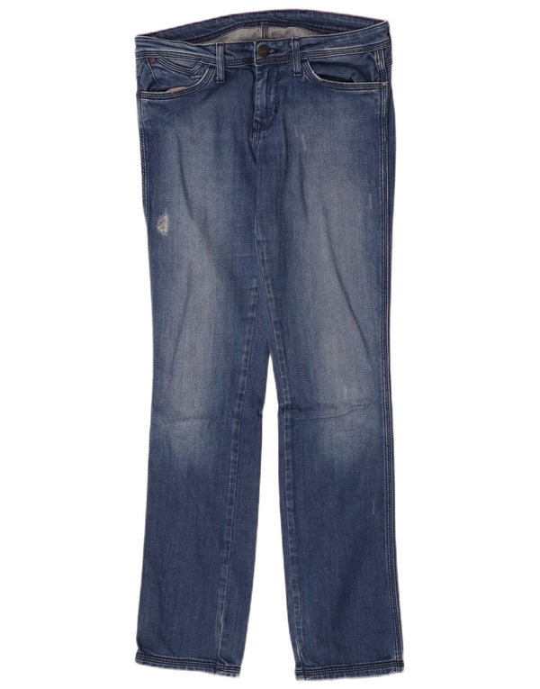 Wrangler Damskie Lia Advanced Slim Jeans W29 L32 Niebieskie bawełniane
