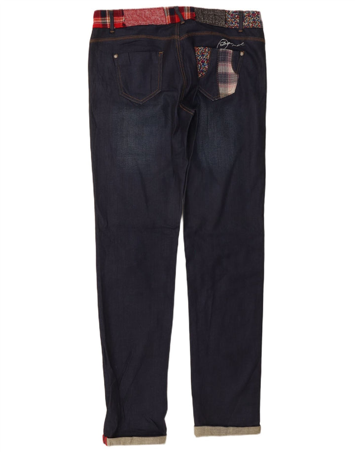 Desigual Damskie Jeansy Slim W34 L33 Granatowe Bawełniane