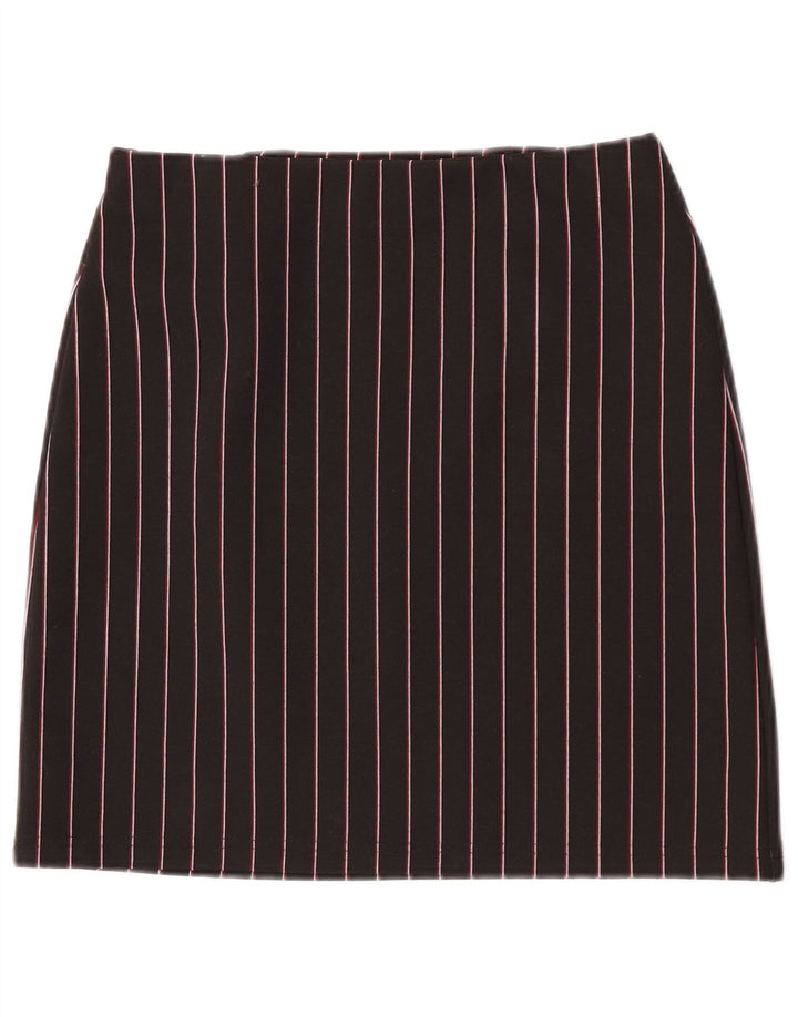 Marks & Spencer Damska spódnica mini UK 8 Small W26, poliester w czarne paski