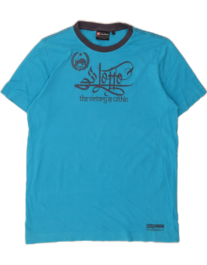 LOTTO Mens Graphic T-Shirt Top 2XL Blue Vintage Lotto and Second-Hand Lotto from Messina Hembry 