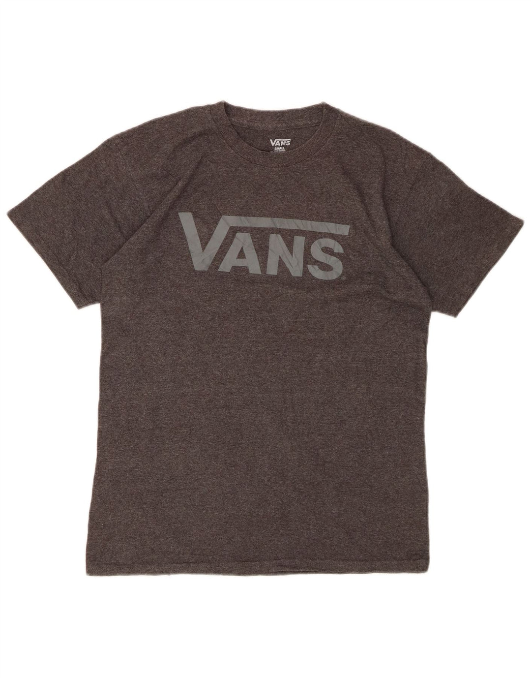 Męski T-shirt z grafiką VANS, mały, szary, bawełniany