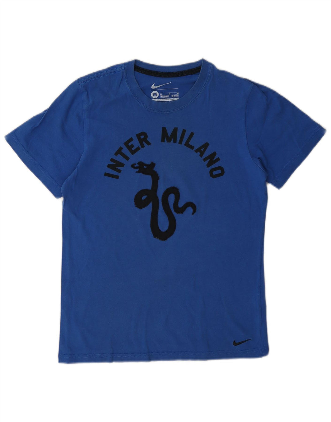 Chłopięcy T-shirt z grafiką Nike Inter Milan, 10-11 lat, średni niebieski, bawełniany