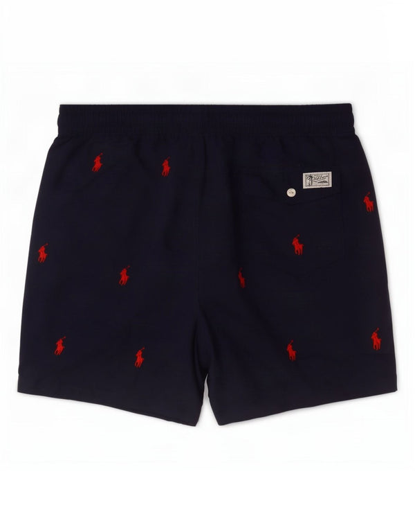 Męskie spodenki kąpielowe Polo Ralph Lauren Graphic, średni granatowy nylon