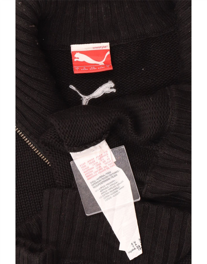 Męski sweter puma, duży, czarny, akrylowy