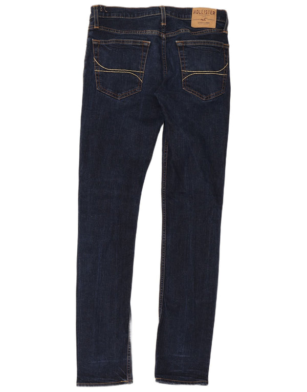 Damskie jeansy Skinny HOLLISTER W32 L34 Granatowe, bawełniane