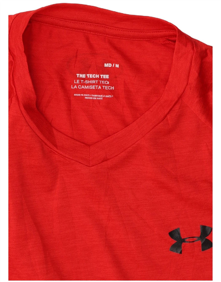 UNDER ARMOUR Męski T-shirt Top, średni czerwony poliester