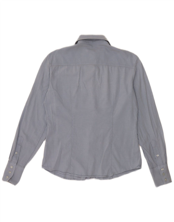 Koszula damska Gant UK 12, średnia niebieska, bawełniana