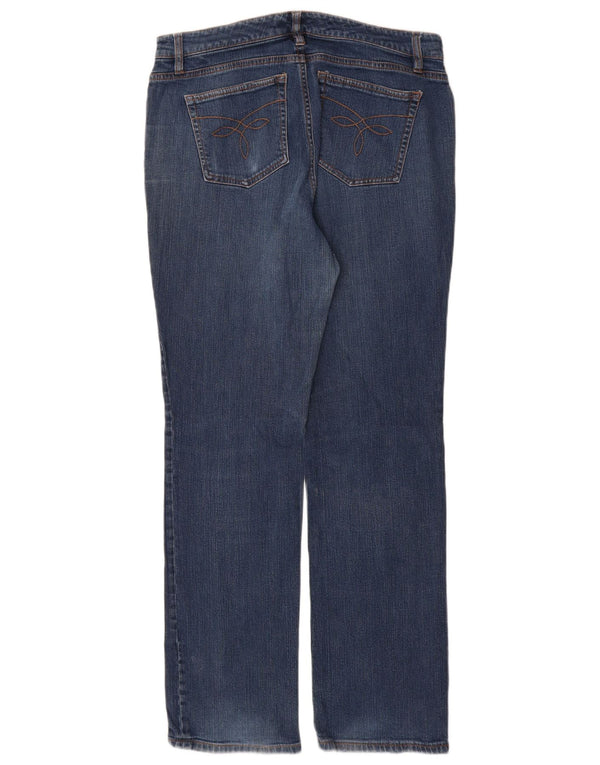 Damskie proste dżinsy CHAPS US 10 duże W30 L31 Niebieska bawełna