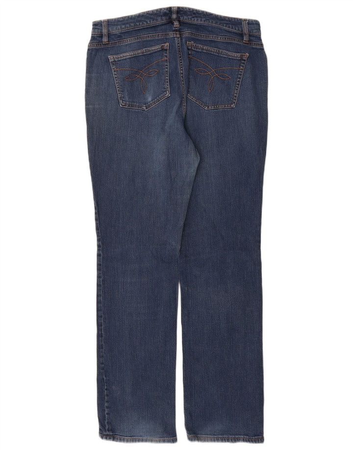 Damskie proste dżinsy CHAPS US 10 duże W30 L31 Niebieska bawełna