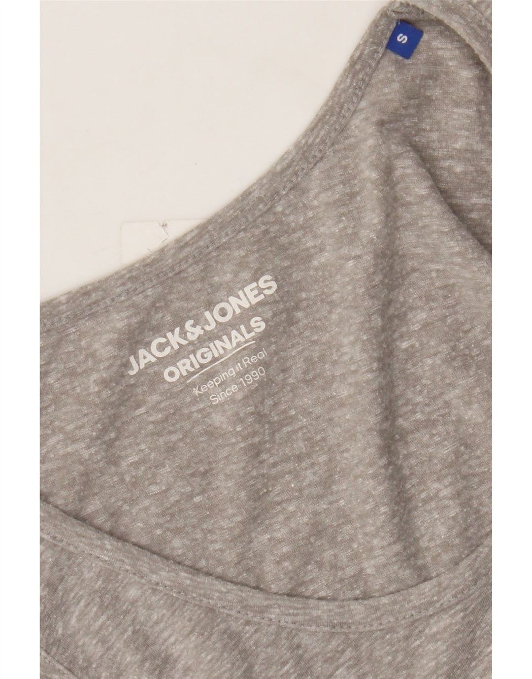JACK & JONES Mens Vest Top Small Grey Flecked Vintage Jack & Jones and Second-Hand Jack & Jones from Messina Hembry 