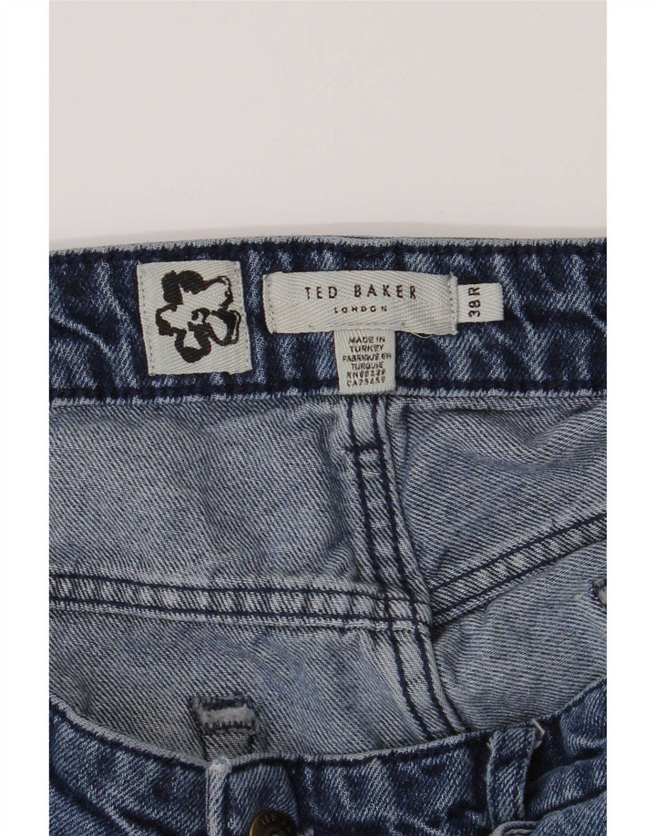 Męskie proste dżinsy Ted Baker W38 L29 niebieskie