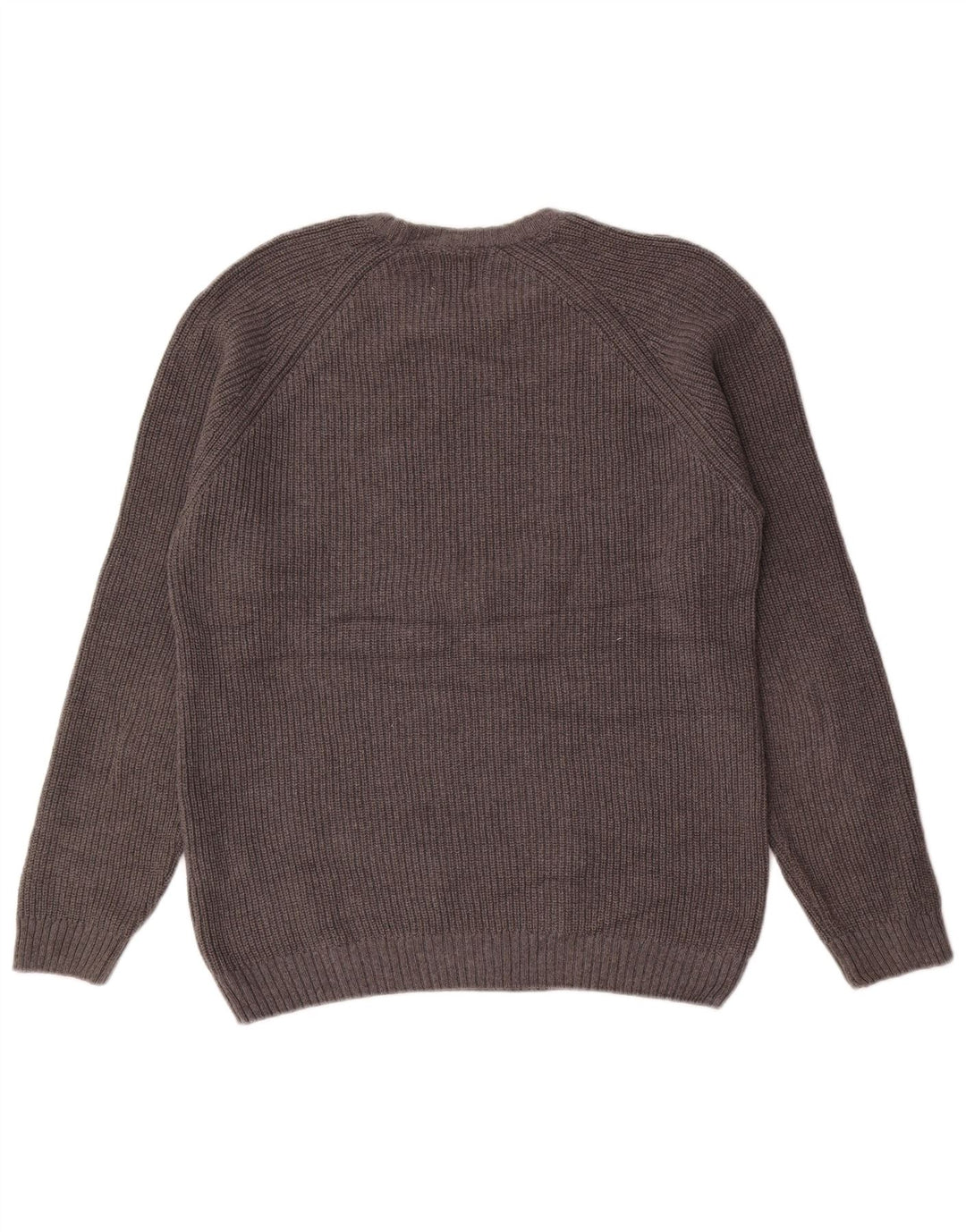 Męski sweter Zara z okrągłym dekoltem, średnioszary, bawełniany