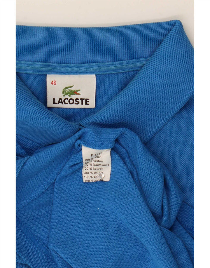 Damska koszulka polo Lacoste, rozmiar 46, XL, niebieska, bawełniana