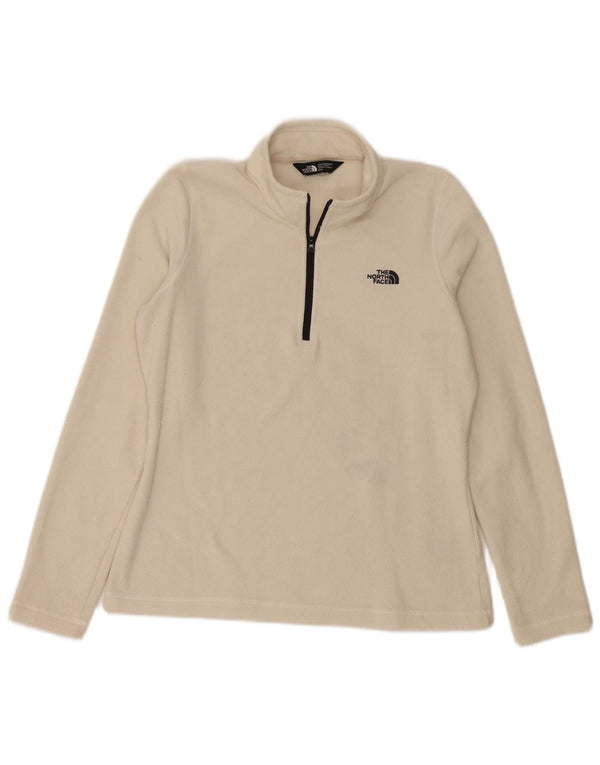 Damski sweter polarowy The North Face z zamkiem błyskawicznym UK 14, średni złamanej bieli