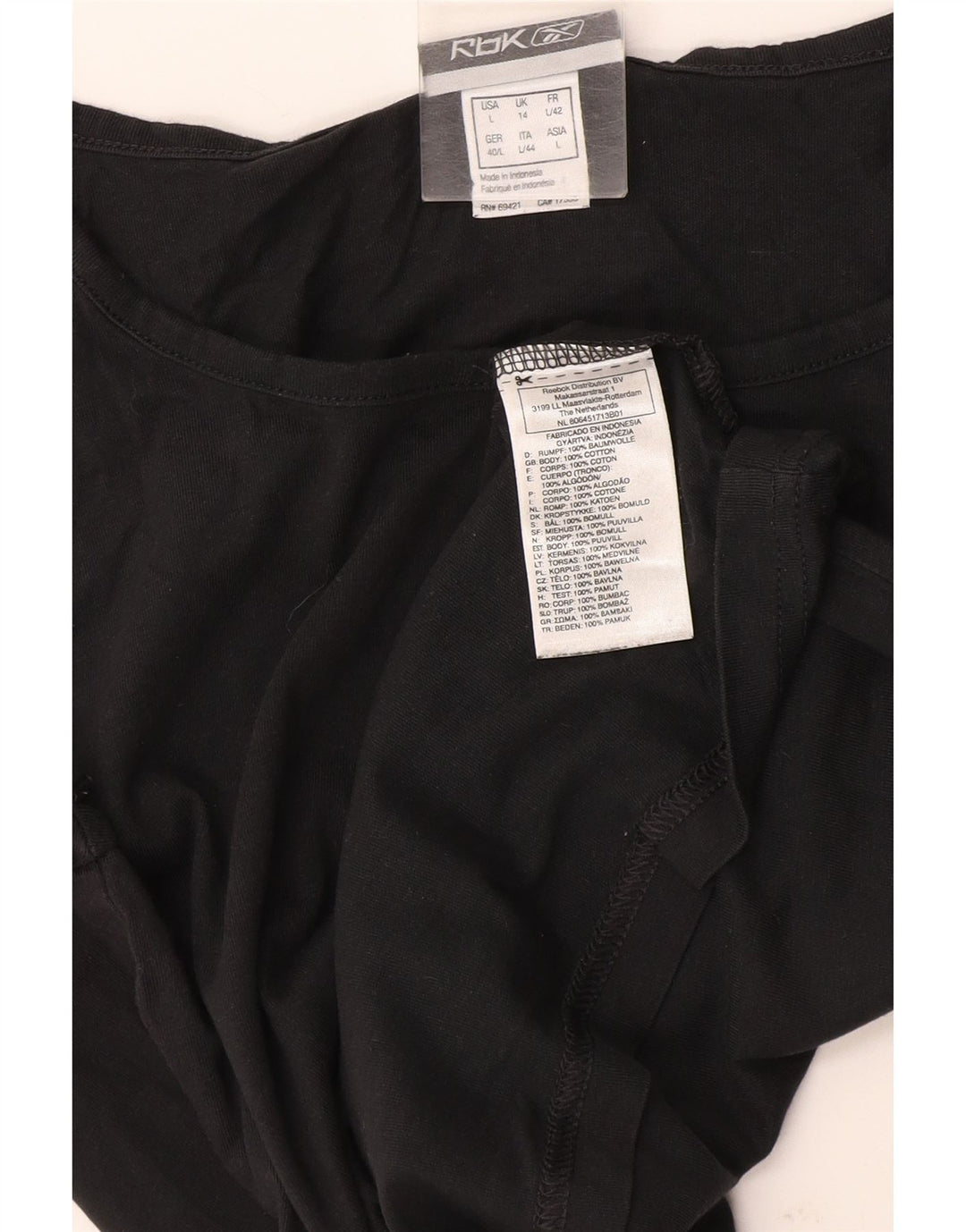 T-shirt damski Reebok Top UK 14, duży, szary, bawełniany