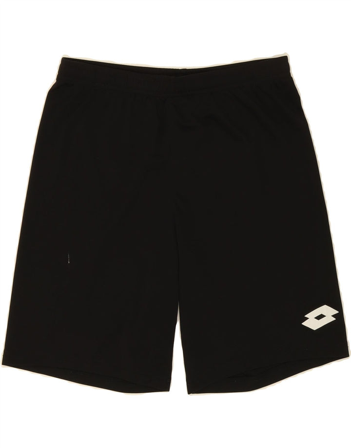 LOTTO Boys Sport Shorts 15-16 Years XL Black Polyester Vintage Lotto and Second-Hand Lotto from Messina Hembry 