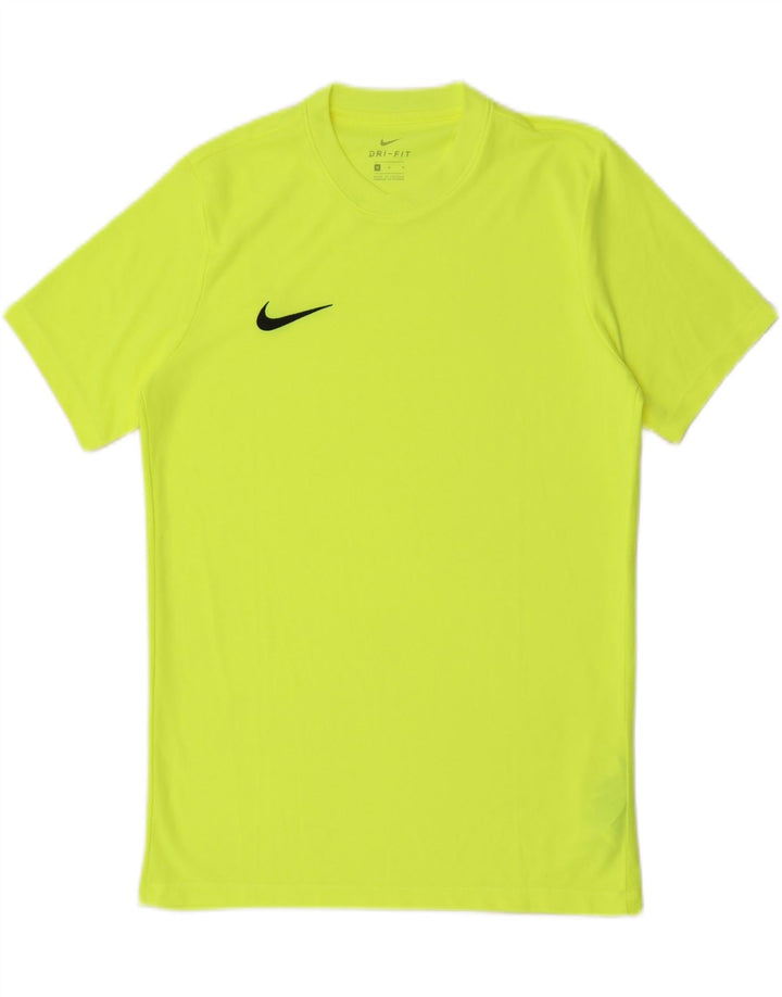 Męska koszulka Nike Dri Fit Top, średni żółty poliester