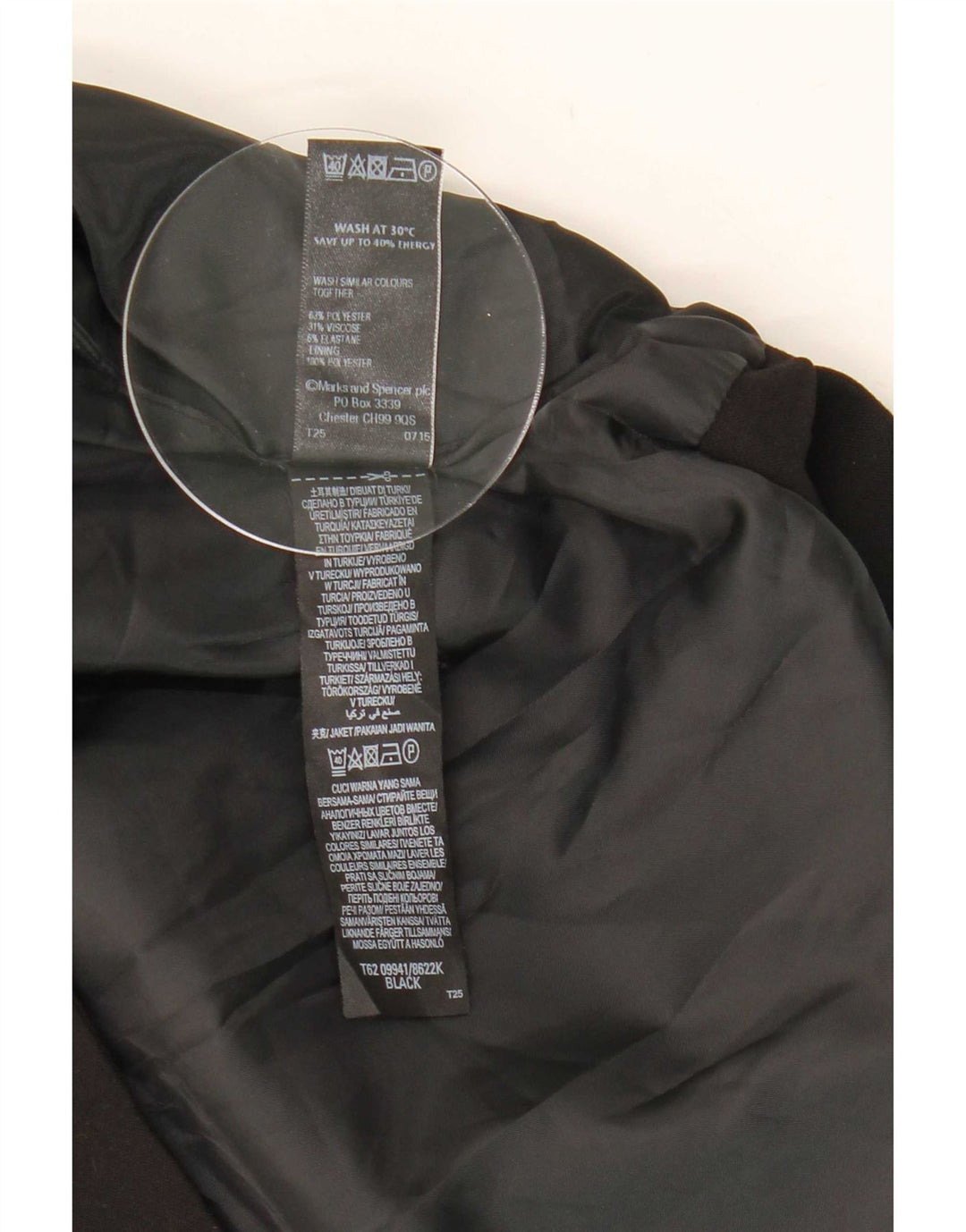 Kamizelka damska Marks & Spencer UK 14, średni czarny poliester