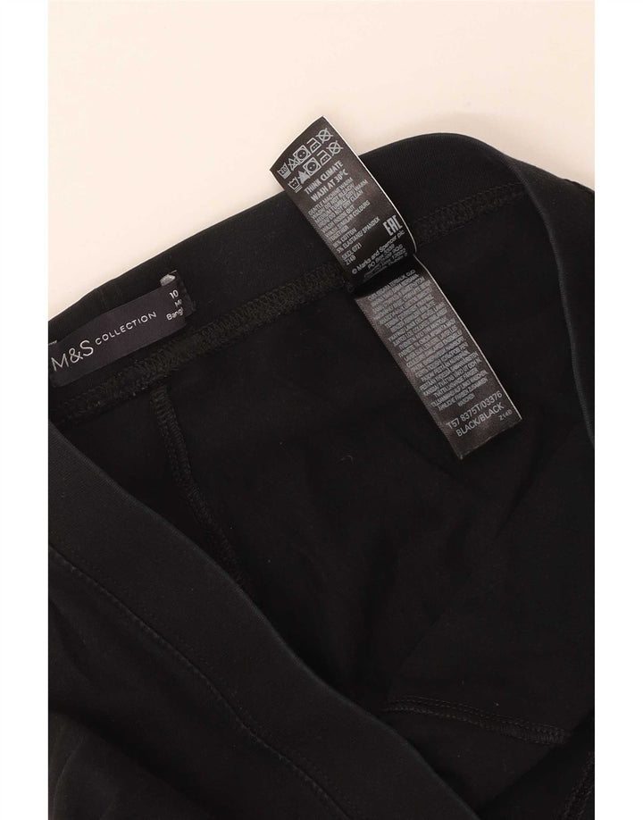 Legginsy damskie Marks & Spencer UK 10, małe, czarne, bawełniane
