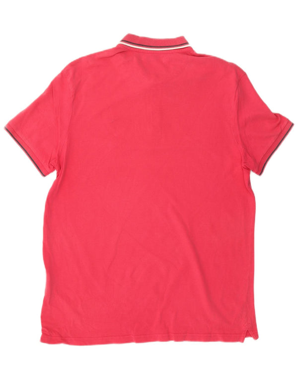 Męska koszulka polo DIADORA 2XL, różowa, bawełniana