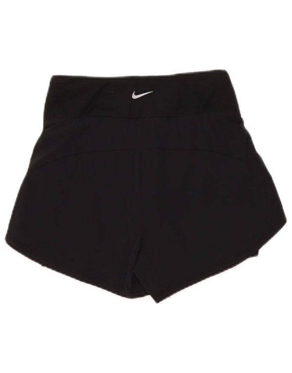 Damskie spodenki sportowe Nike Dri Fit UK 4 XS Czarne nylonowe sportowe