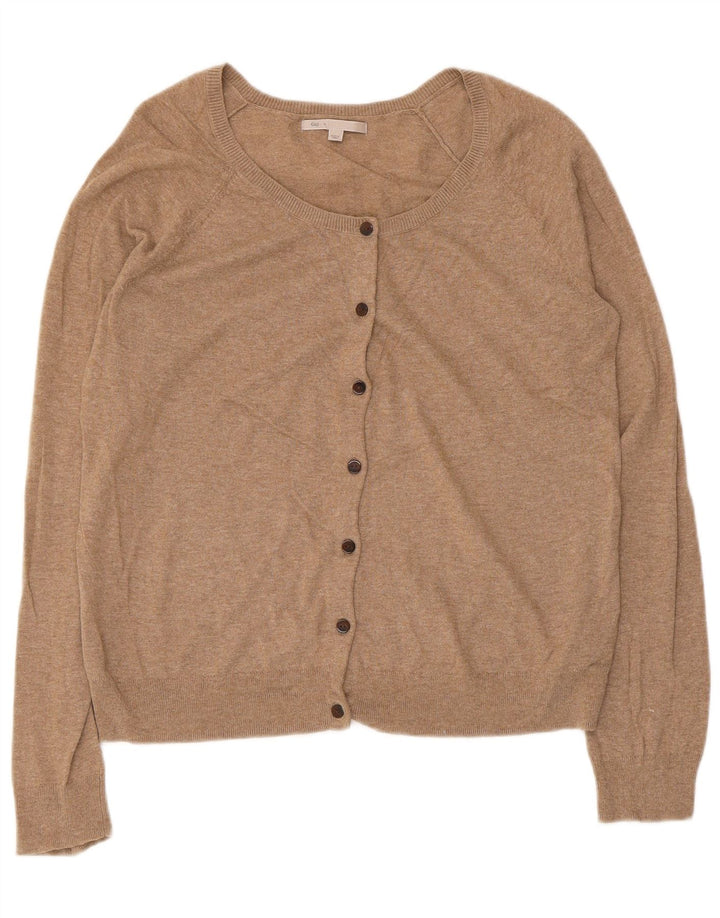 Sweter damski Gap Cardigan UK 12 Średni brązowy bawełniany