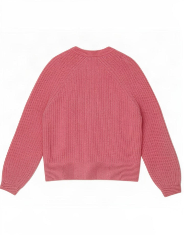 Marks & Spencer Damski sweter kardigan UK 14 Średni różowy akryl