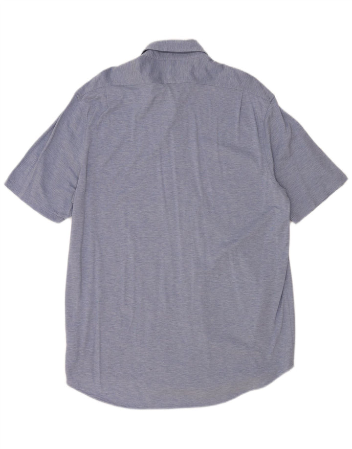 Polo Ralph Lauren Męska koszula z krótkim rękawem Slim Fit XL, niebieska, bawełniana