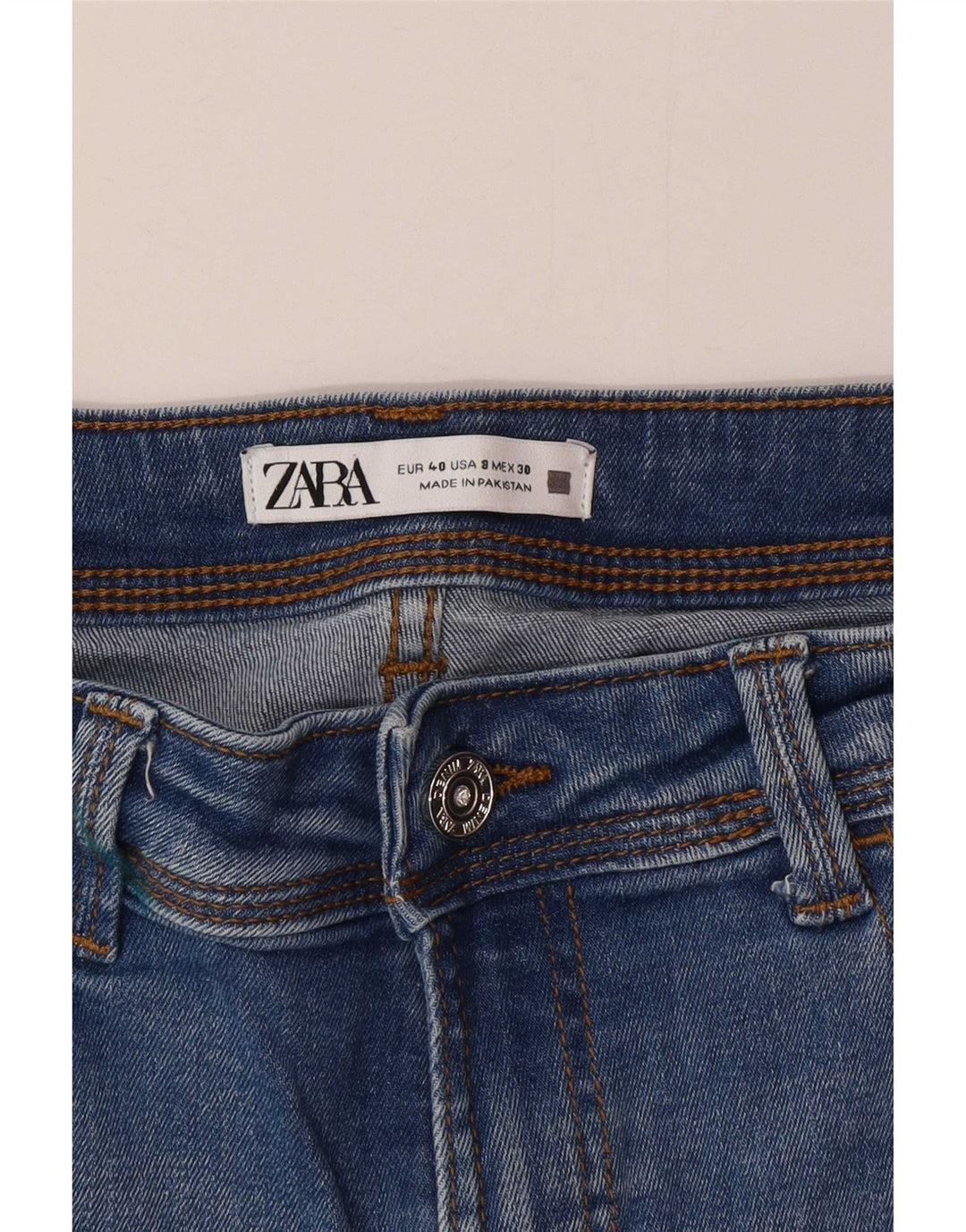 Damskie jeansy skinny Zara EU 40 Medium W30 L28 Niebieskie