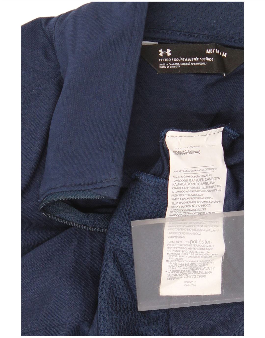 Męska kurtka dresowa Under Armour, średnia granatowa, blok kolorów