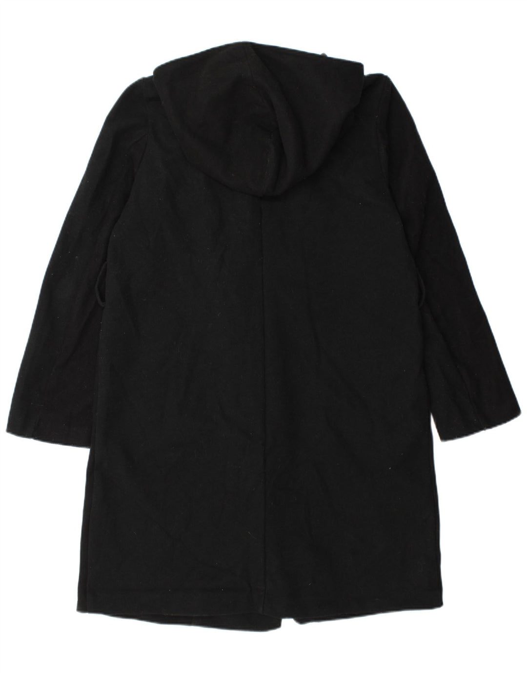 Damski płaszcz z kapturem, oversize, dwurzędowy Zara UK 10 Small Black
