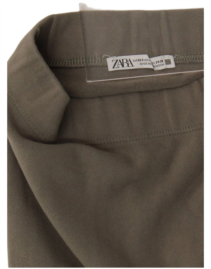 Legginsy damskie Zara UK 4 XS Khaki