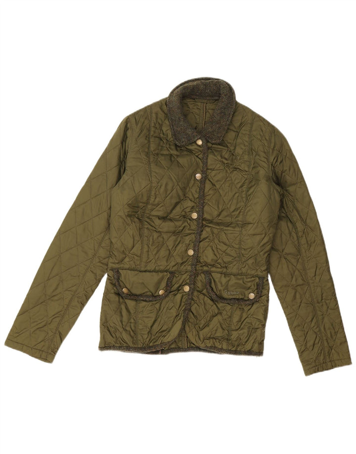 Damska pikowana kurtka Barbour UK 8 Small Khaki