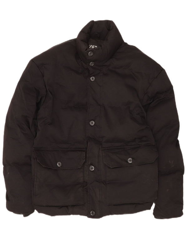 Męska ocieplana kurtka Zara UK 36 Small Black