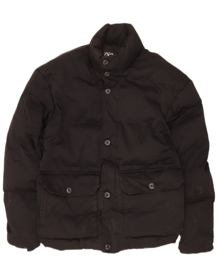 Męska ocieplana kurtka Zara UK 36 Small Black