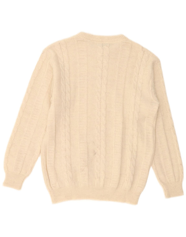 Męski sweter Pierre Cardin z dekoltem w łódkę, duży, beżowy