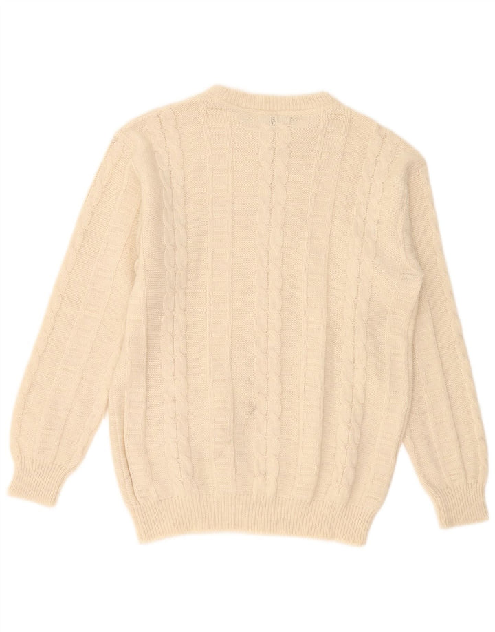 Męski sweter Pierre Cardin z dekoltem w łódkę, duży, beżowy