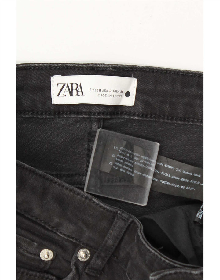 Damskie jeansy rozkloszowane Zara EU 38 Small W28 L31 Szara bawełna
