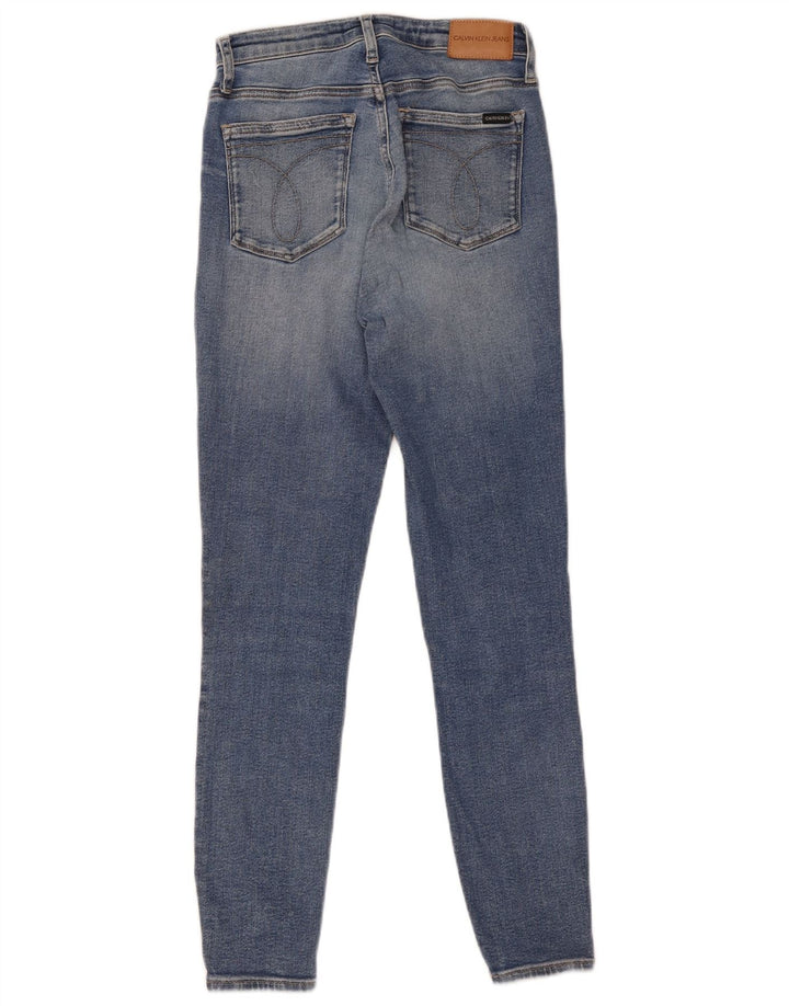 Damskie jeansy skinny CALVIN KLEIN W29 L28 niebieskie
