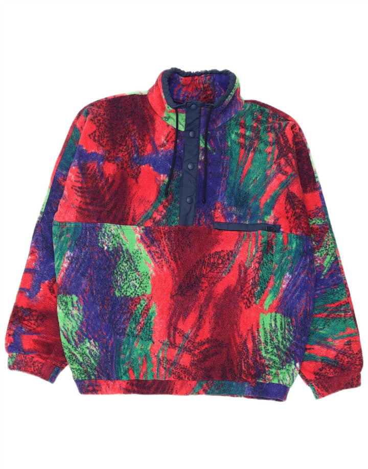 Męski sweter polarowy Colmar XL z wielobarwnym kwiatowym poliestrem
