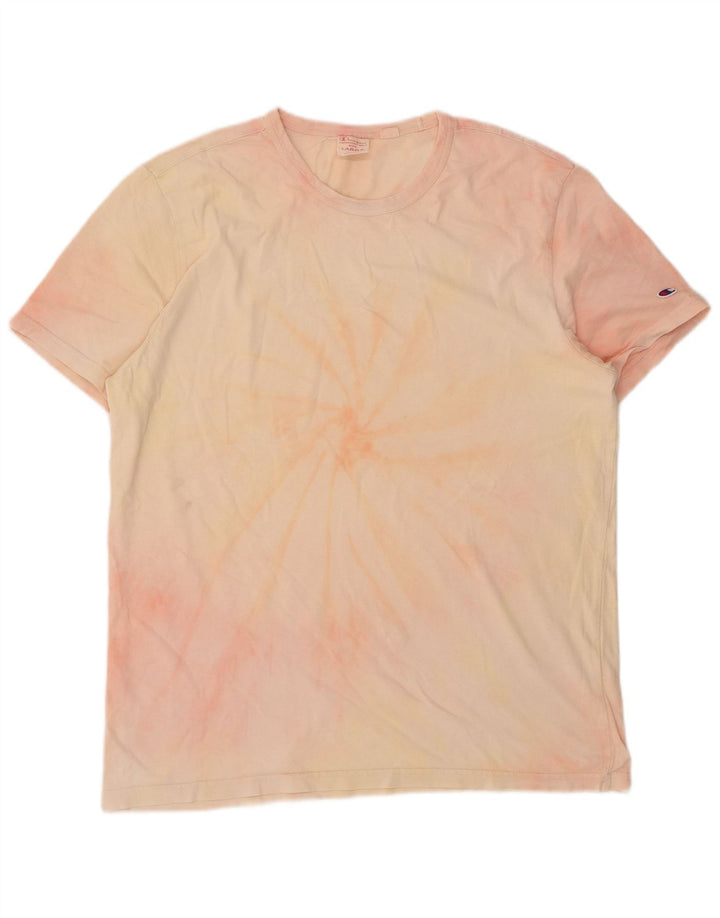 Koszulka męska Champion, duża, różowa koszulka Tie Dye