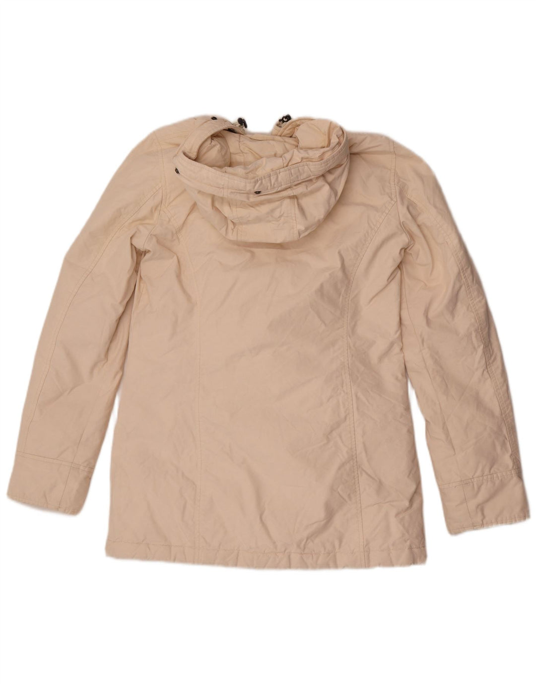 Damska ocieplana kurtka z kapturem Woolrich UK 10, mała, biała, bawełniana