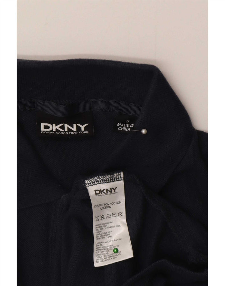 Męska koszulka polo Dkny z grafiką, mała, granatowa, bawełniana